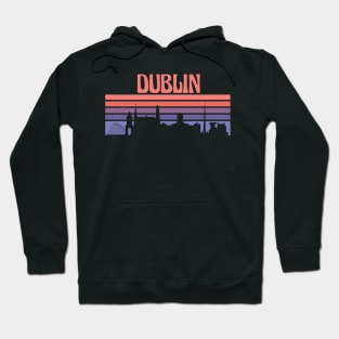 Dublin City Skyline Sunset Hoodie